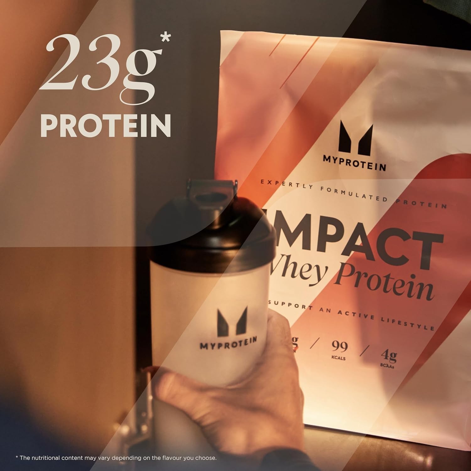 Myprotein Impact Whey Protein Powder 5.5 Lbs Vanilla Ice Cream 100 Servings 22g