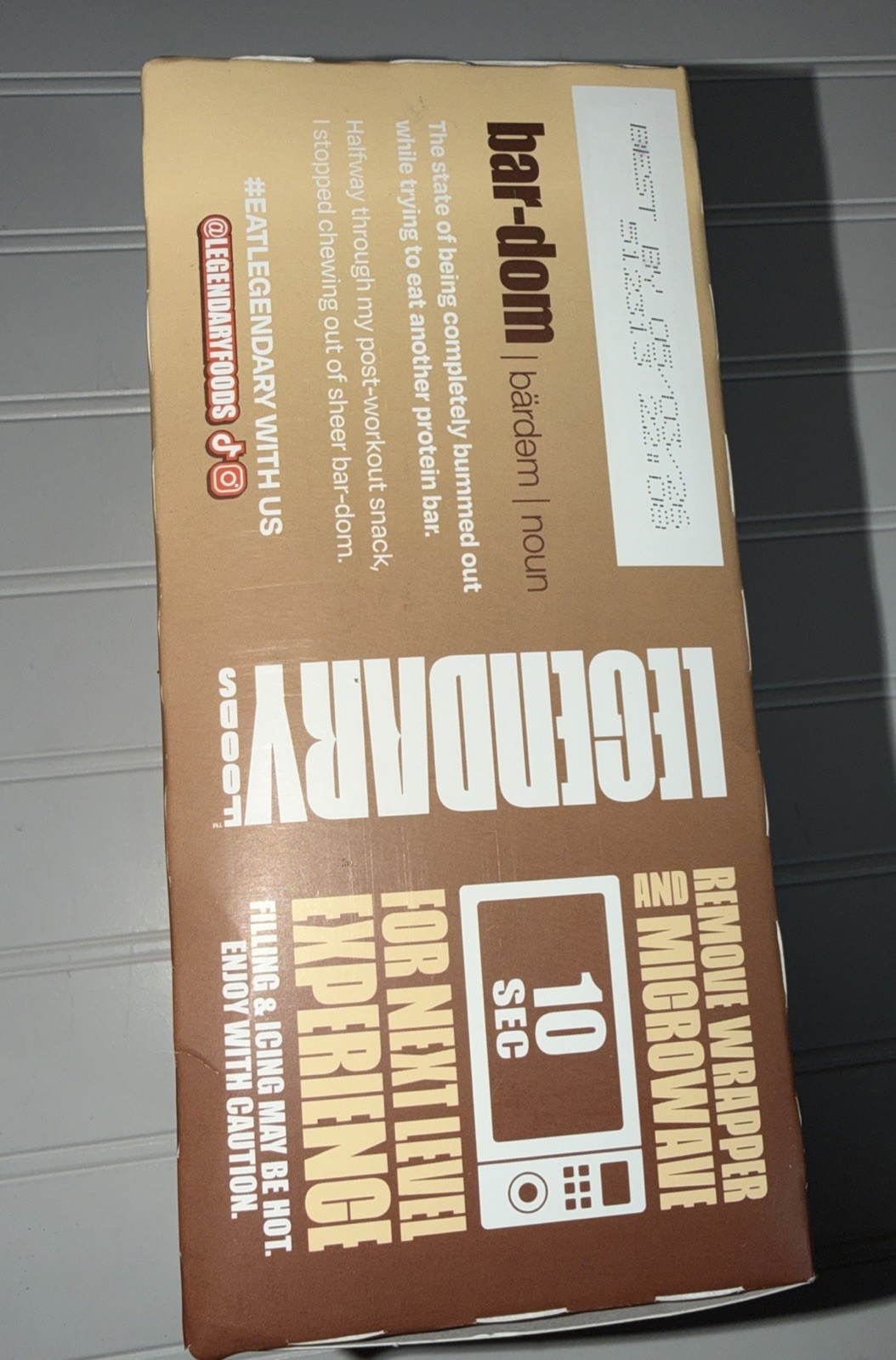 8 pack Legendary Foods Double Chocolate Protein Bar 22g Gluten-Free exp 05/26