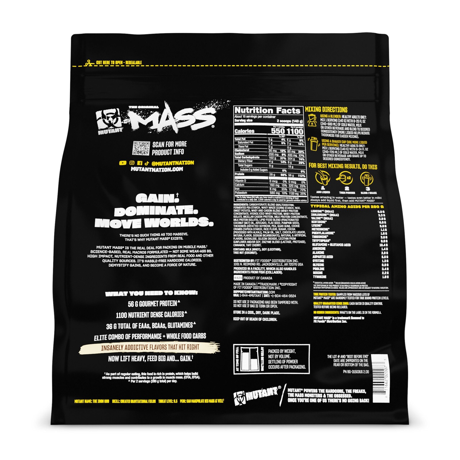 Mass Gainer – Cookies & Cream (16 Servings)