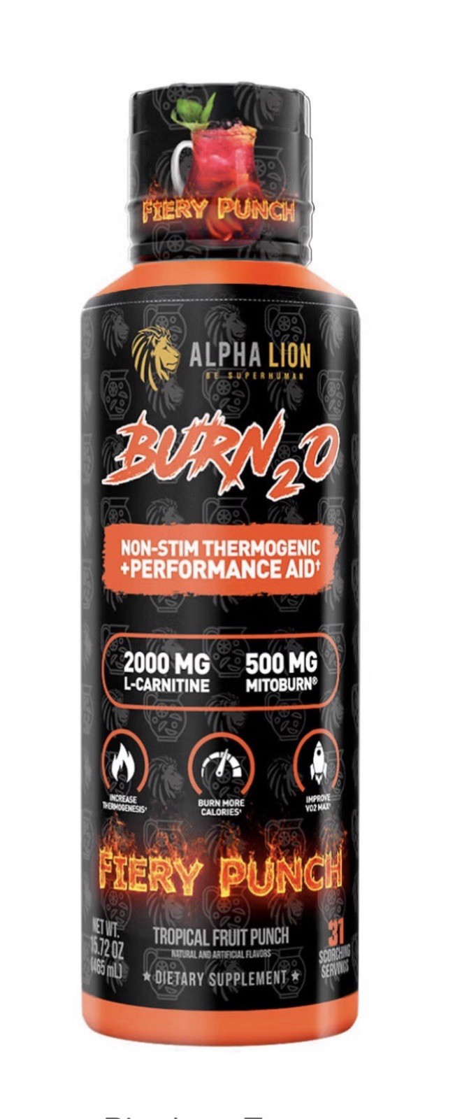 Alpha Lion Burn 2O FIERY PUNCH 🔥 SHIPS FREE