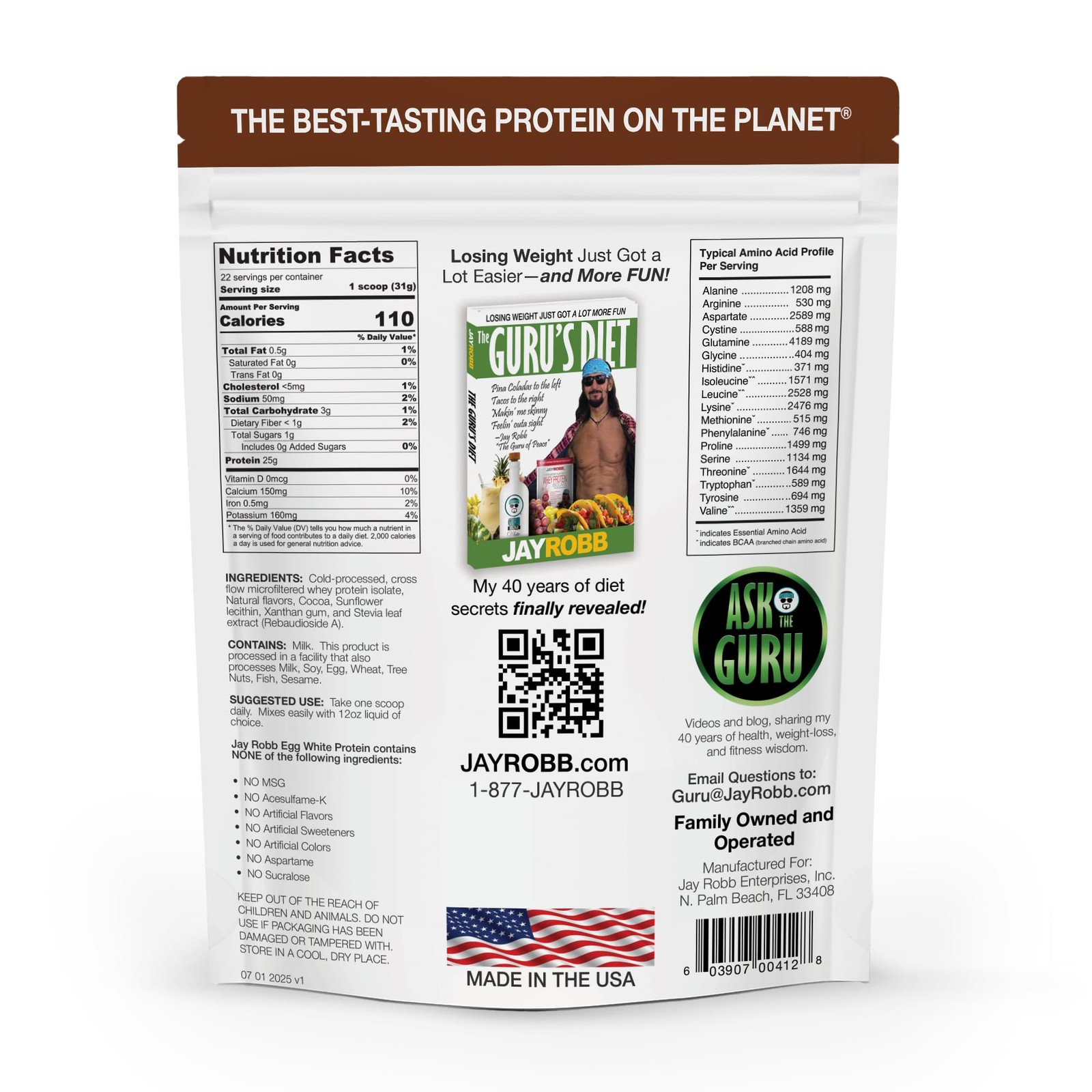 JAYROBB Whey Protein 1.5 Pound, Chocolate