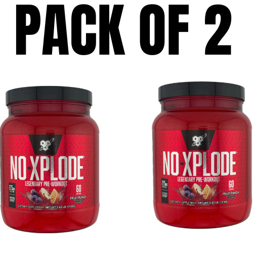 BSN NO-Xplode Pre-Workout – Pump Formula – 60 Servings (Pack of 2)