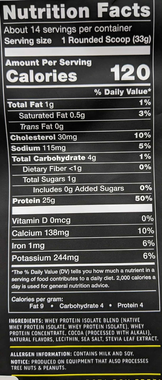 Ascent Native Fuel 100% Whey Protein Chocolate (4) 1lb 25g Gluten Free Exp 1/27