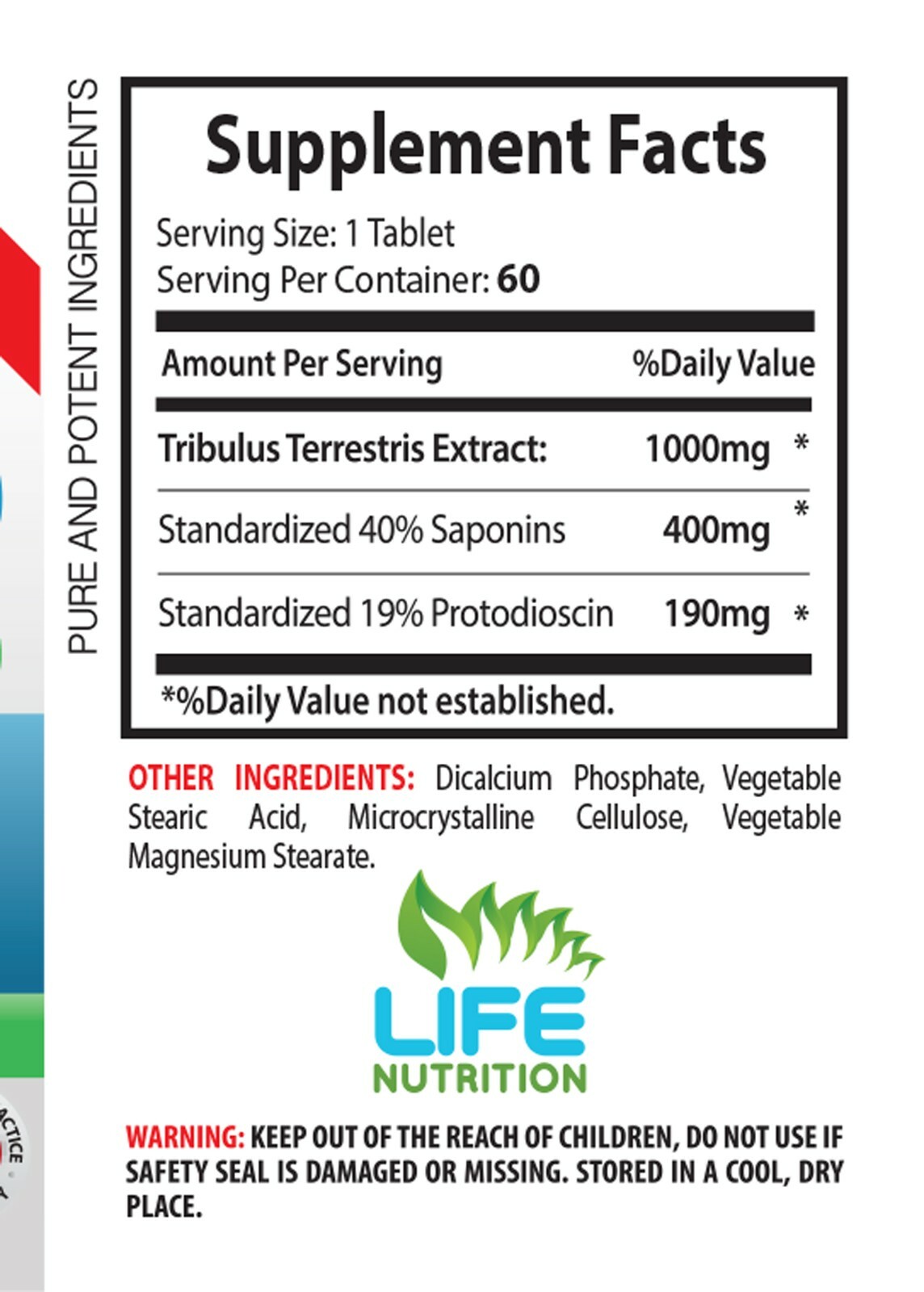 libido booster men – Tribulus Terrestris 1000mg natural 3 Bottles 180 Tablets