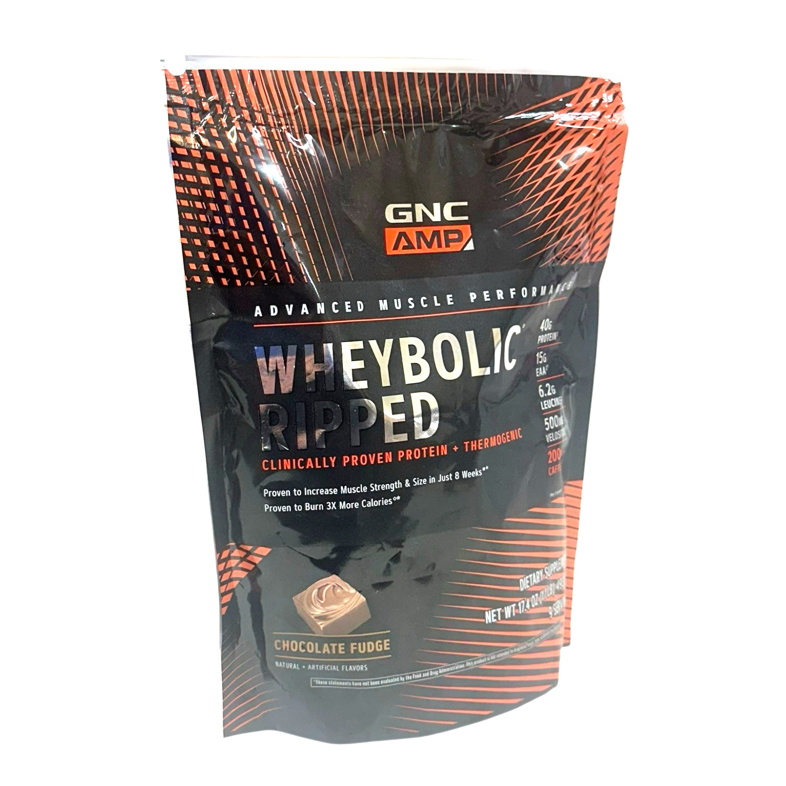 GNC AMP Wheybolic™ Ripped Protein Powder Chocolate Fudge 1.1 LB