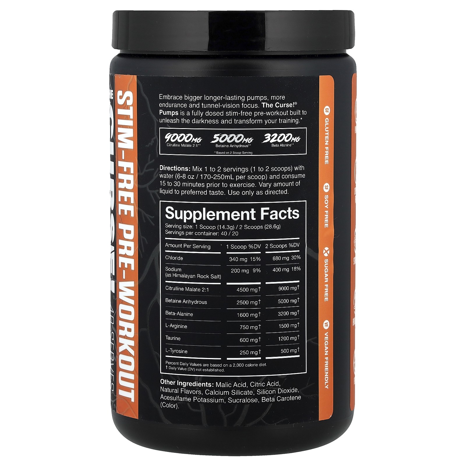 Stim-Free Pump, Pre-Workout, Peach Mango, 20.2 oz (572 g)