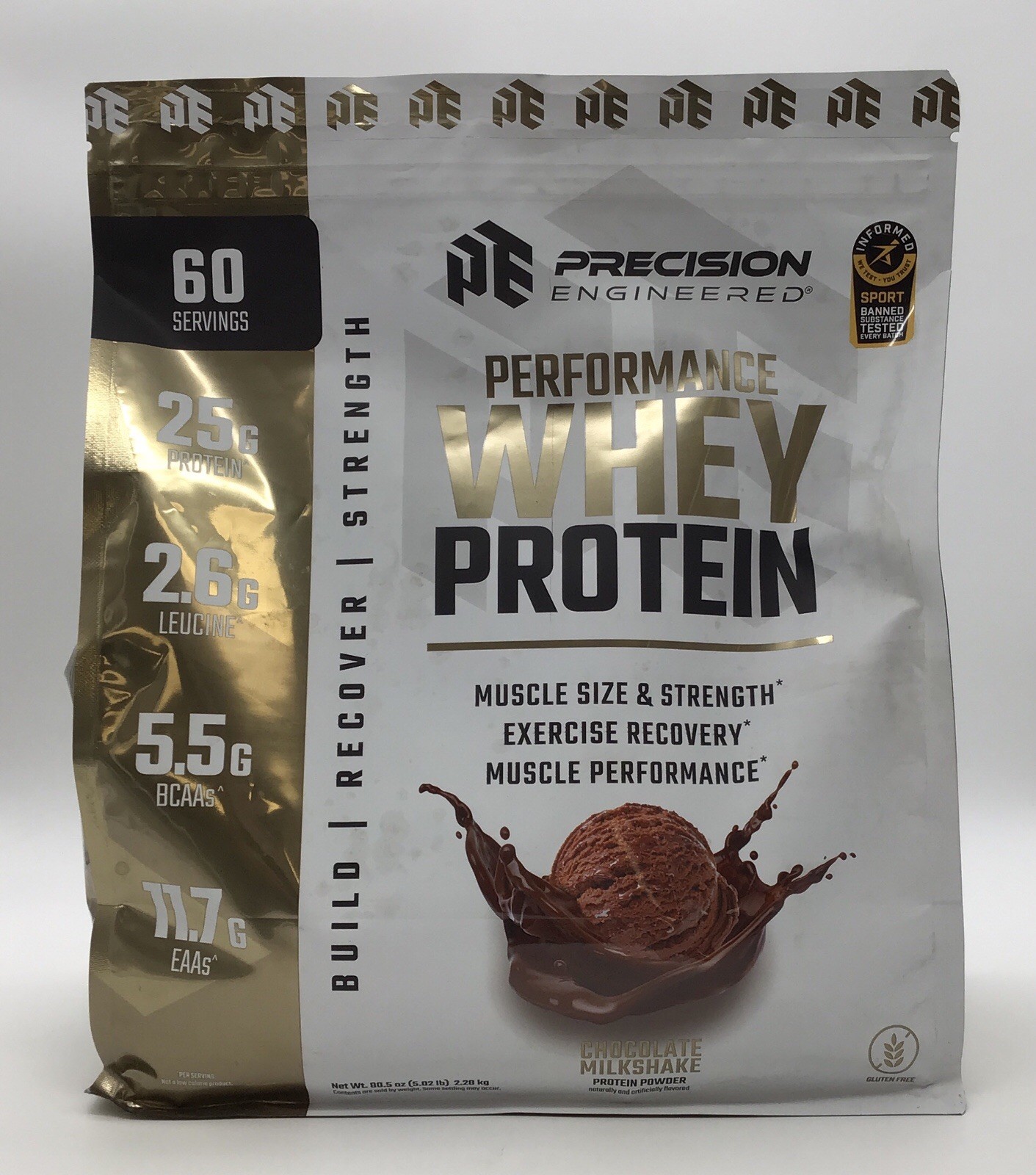 PRECISION ENGINEERED PERFORMANCE WHEY PROTEIN CHOCOLATE 5.02LB EXP 12/2026