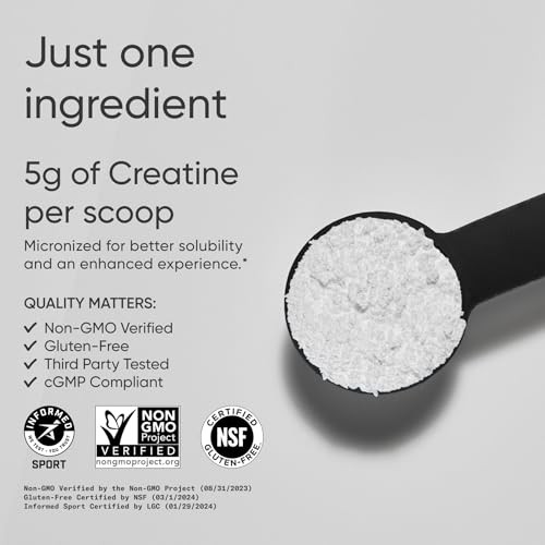Creatine Monohydrate 5g Micronized Powder 17.64oz Lean Muscle