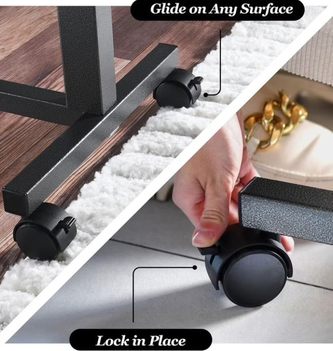 Mesa Ajustable para Cama con Ruedas Mesa Hospitalaria para Hogar y Oficina,Nuevo
