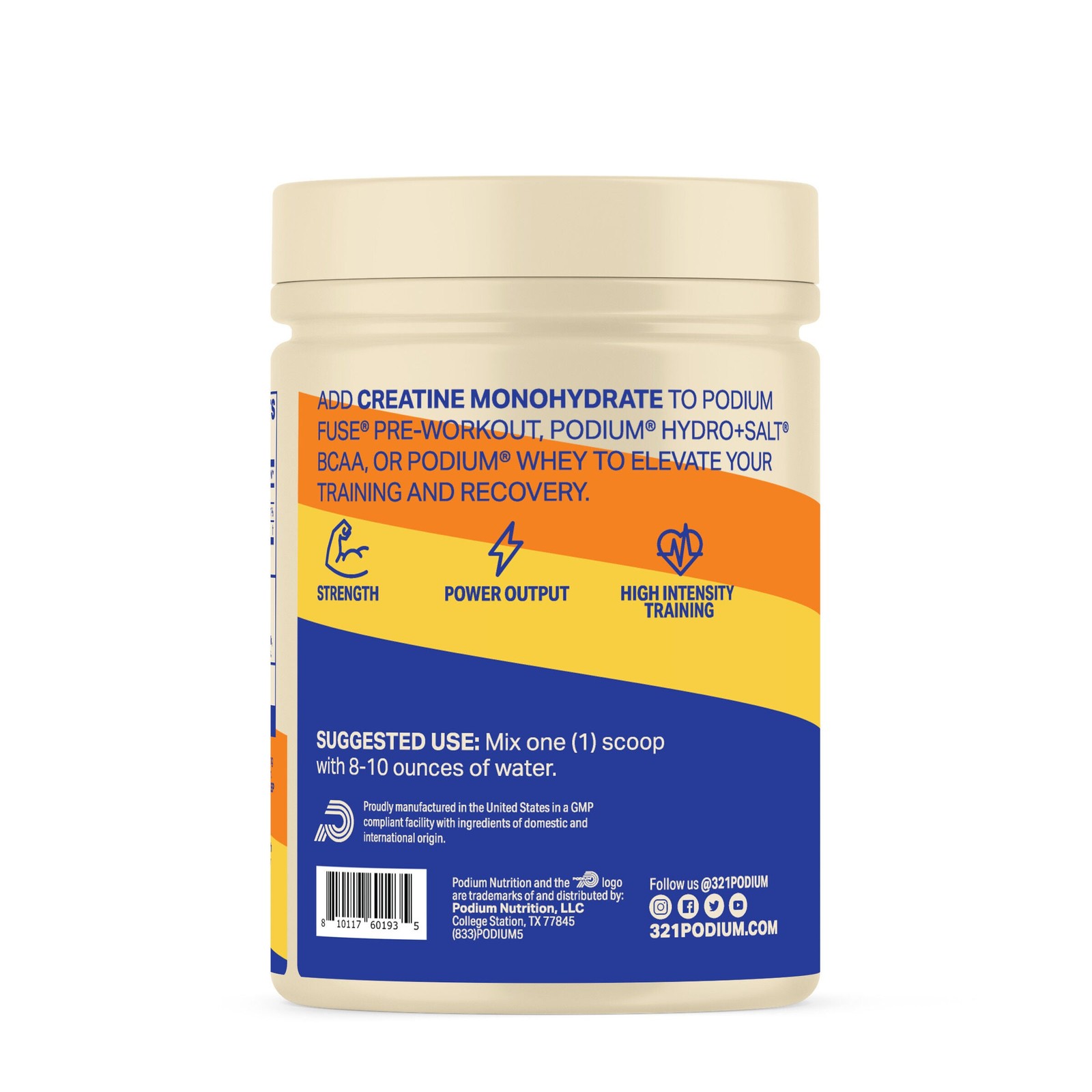Creatine Monohydrate – Pink Lemonade (50 Servings)