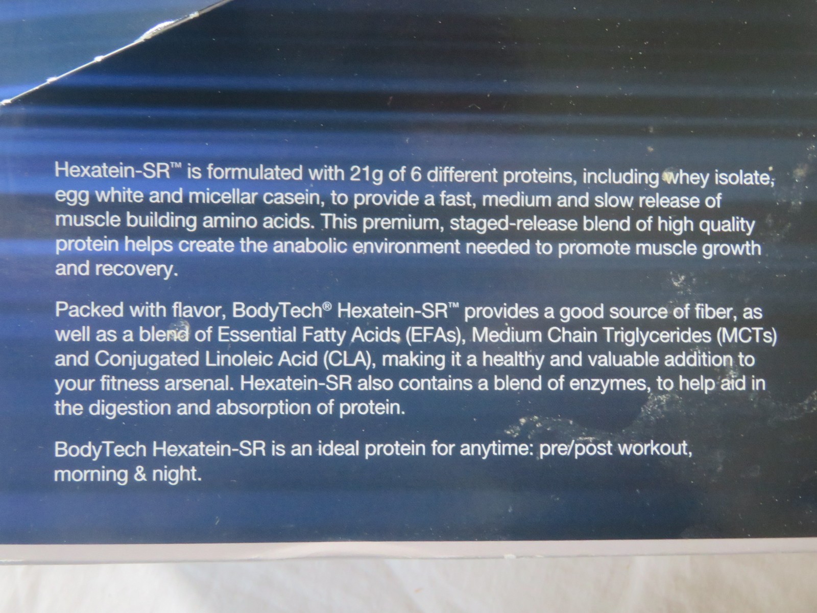 (12) Count Lot Bodytech Hexatein-SR 6-Protein Blend French Vanilla 1.3 Oz Each