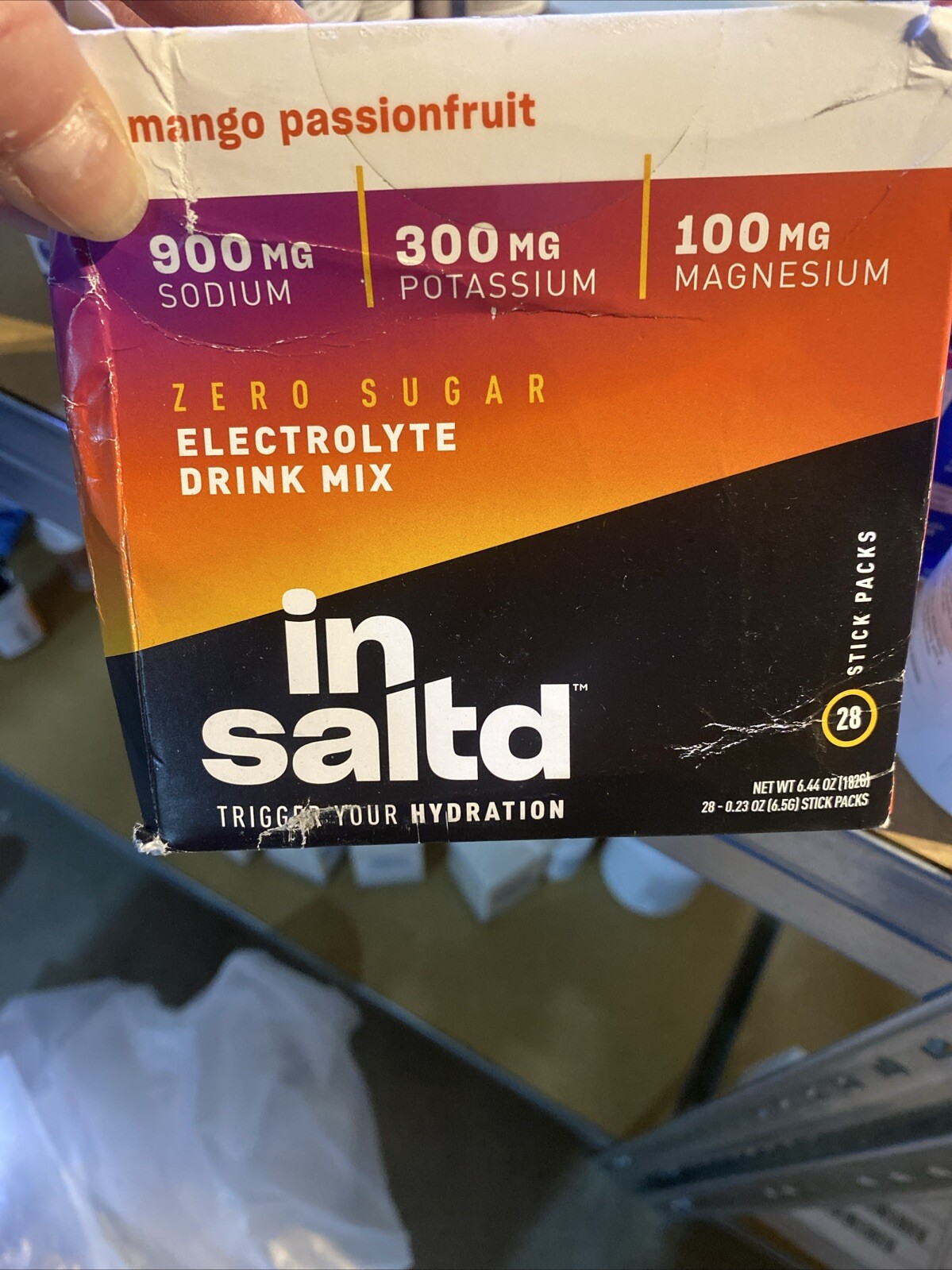 In Salted Trigger Your Hydration Zero Sugar Electrolyte Drink Mix Exp 4/26