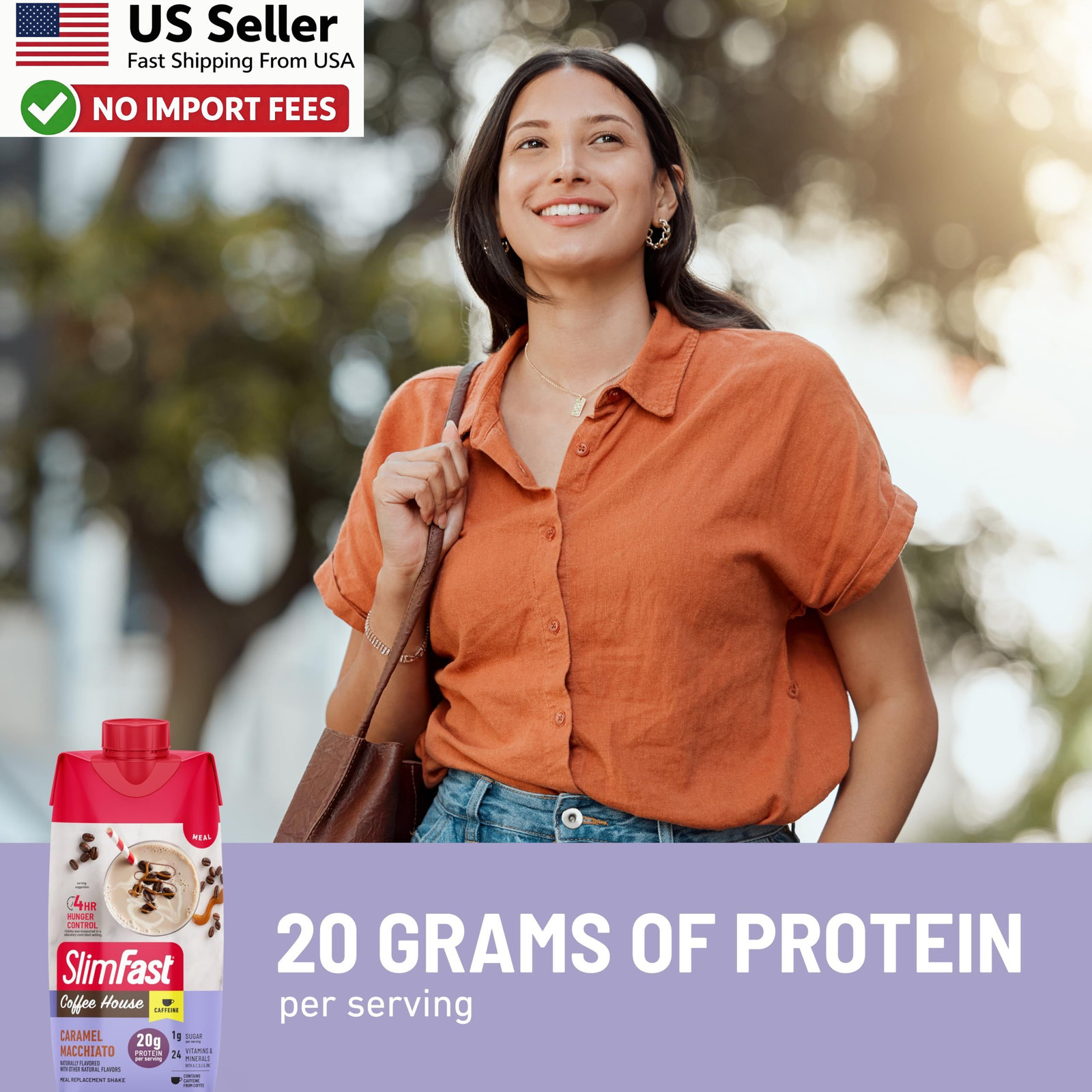SlimFast Protein Shake Caramel Macchiato 12 Pack 20g FROM USA