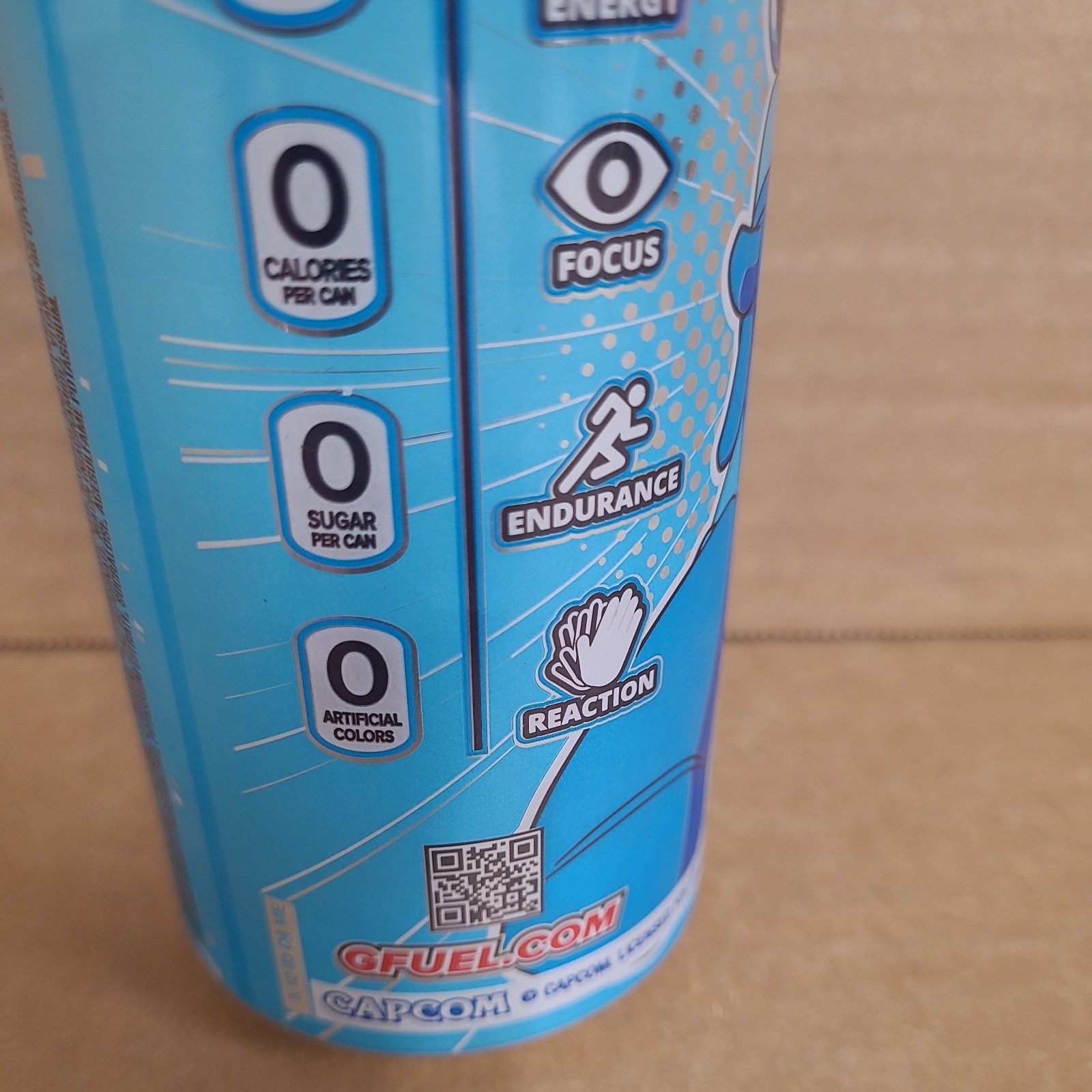 Megaman Blue Bomber Slushee G Fuel Energy Drink Full 16 FL OZ Limited Edition
