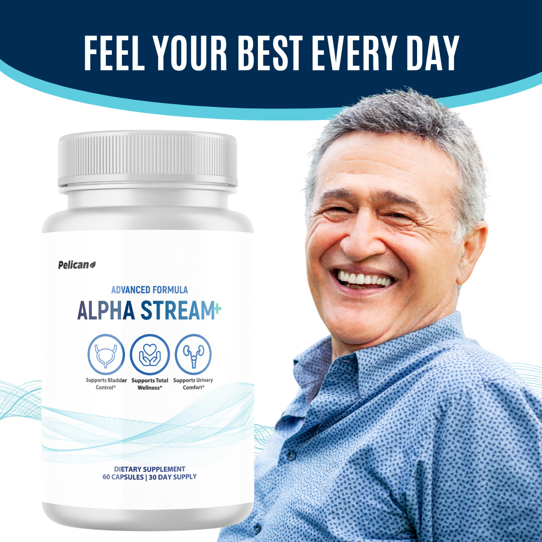 Alpha Stream + – Prostate Support- 5 Bottles- 300 Capsules
