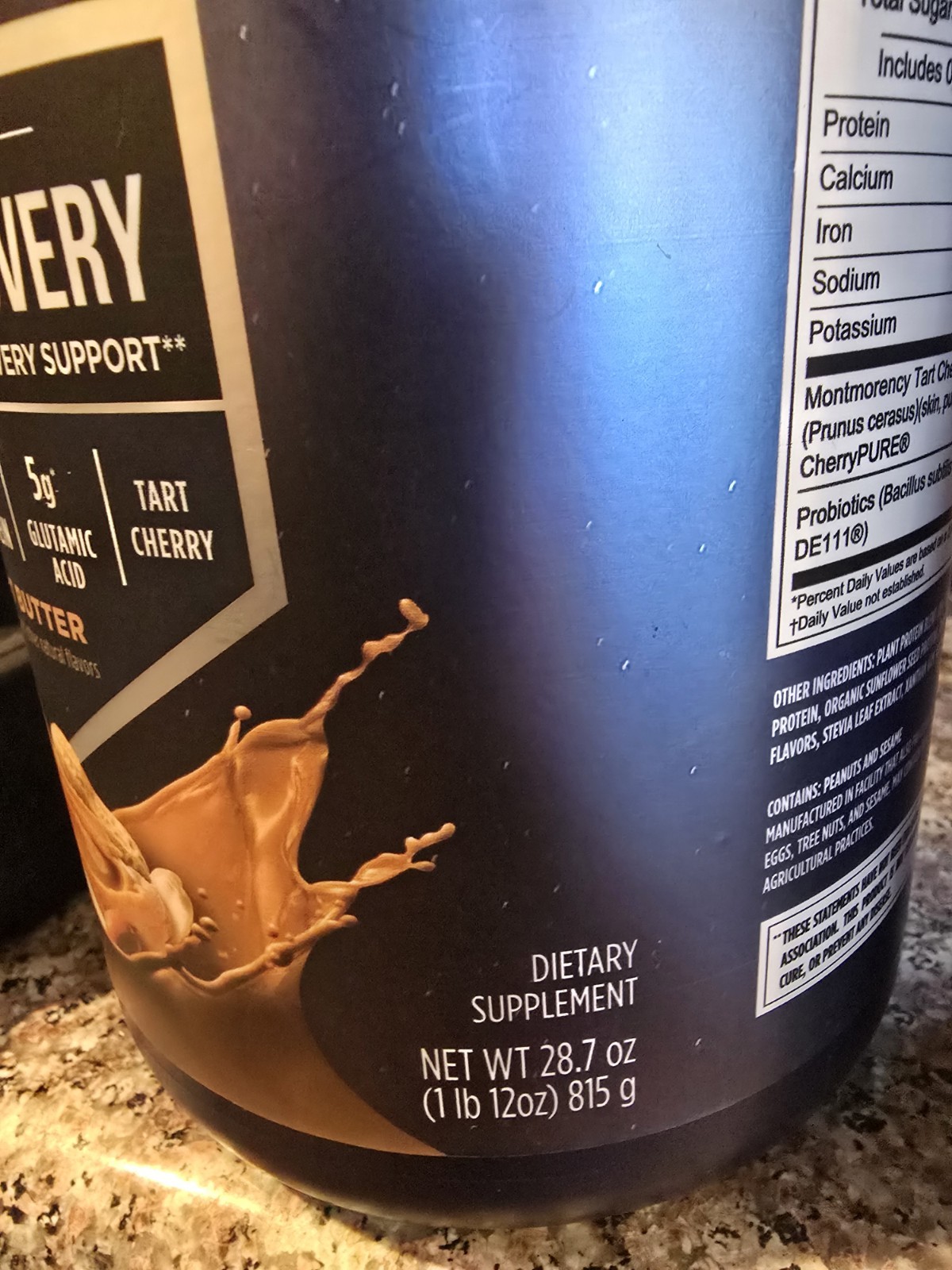 Vega Sport Vegan Protein + Vanilla Powder – Peanut Butter 1LB 12oz, Exp. 2/27