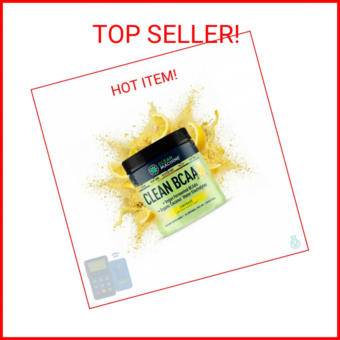 Clean BCAA – 2:1:1 Food Sourced BCAAs Powder & Coconut Water Electrolytes Recove