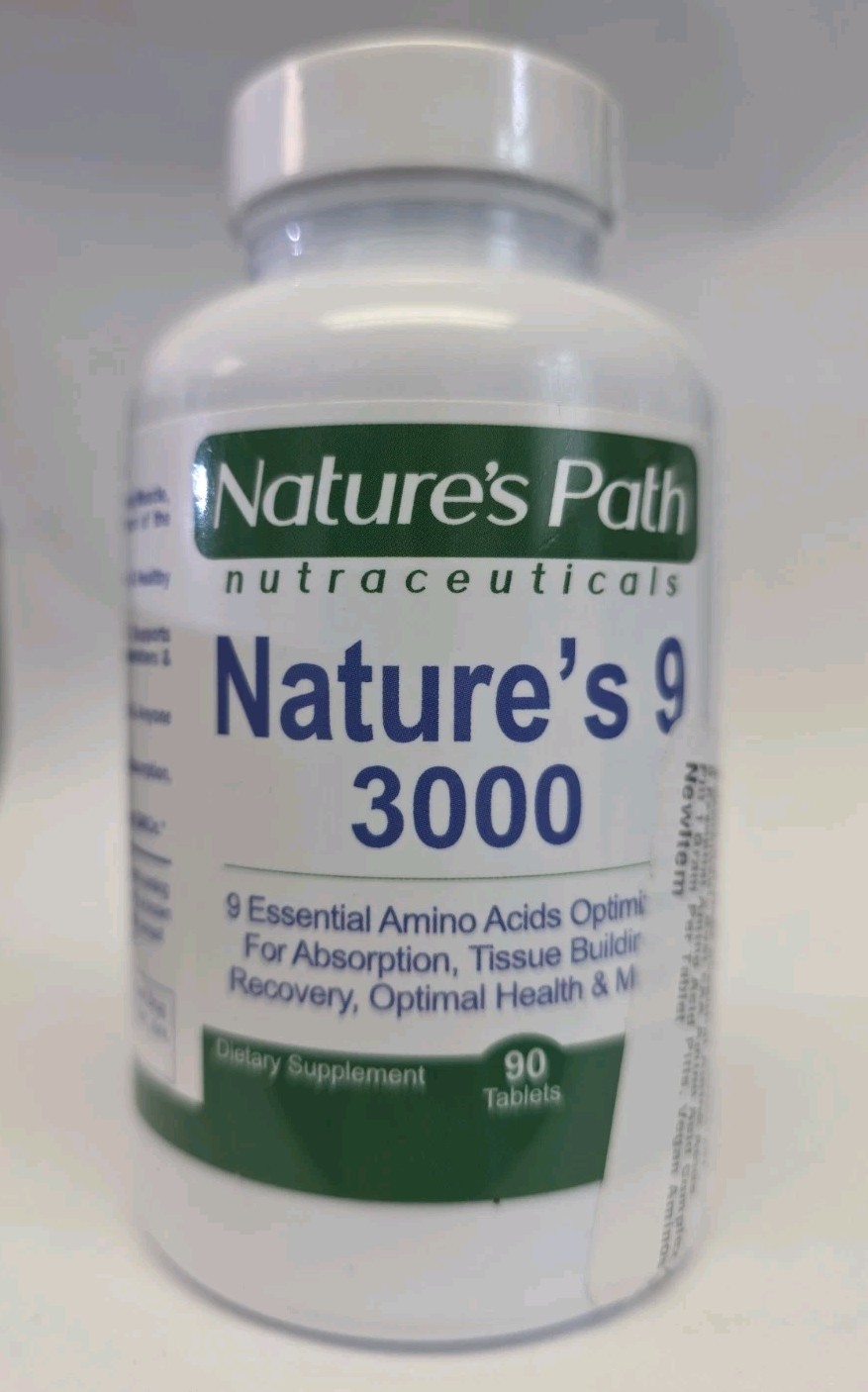 Nature’s 9 3000 Essential Amino Branch Chain Acids EAA 90 Tablets Natural Energy