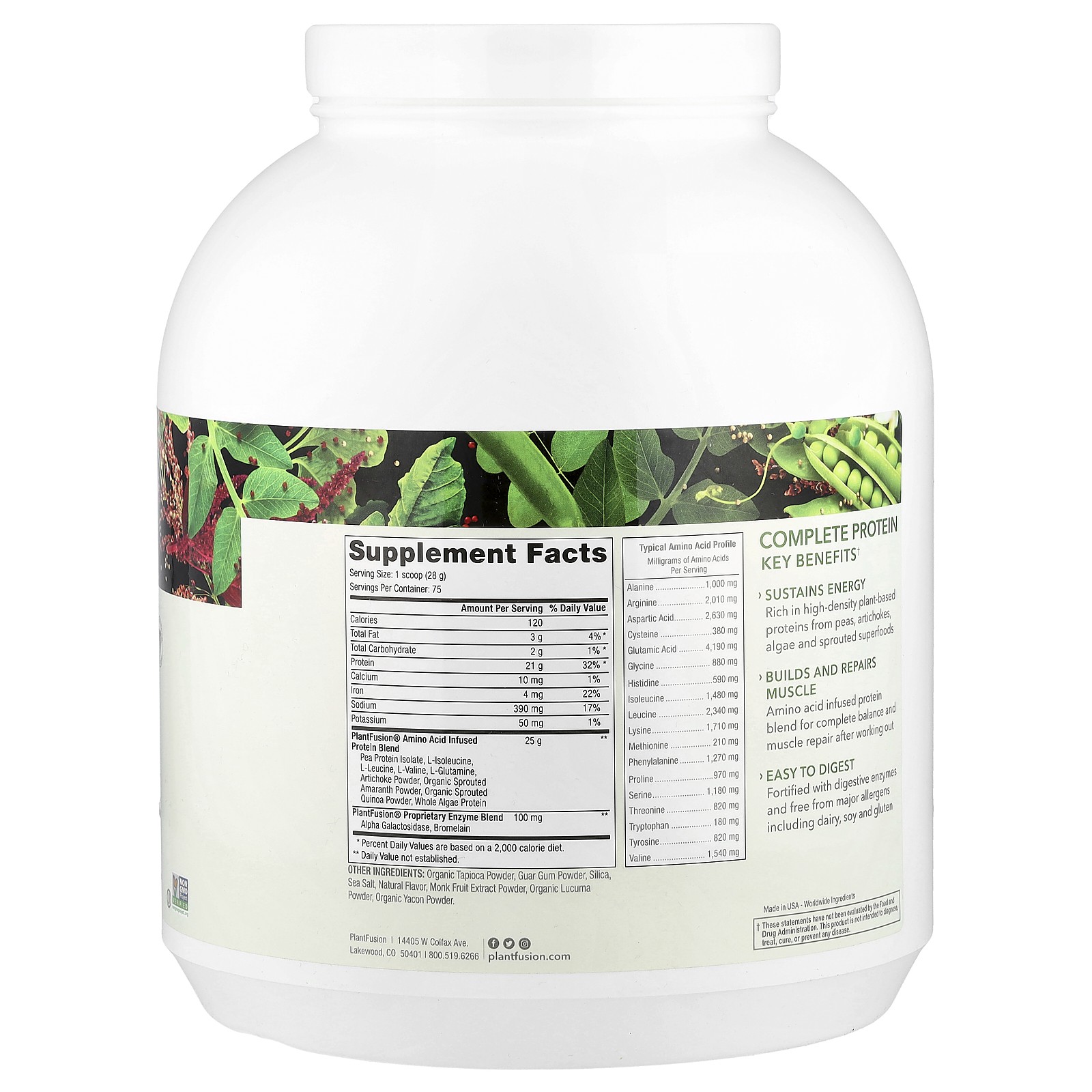 Complete Protein, Natural, 4.36 lb (2.1 kg)