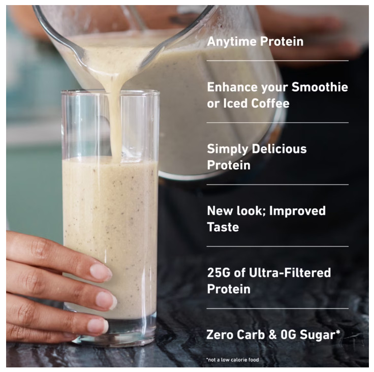 Isopure Zero Carb 100% Whey Protein Isolate Vanilla Protein Powder, 25g, 15 Serv