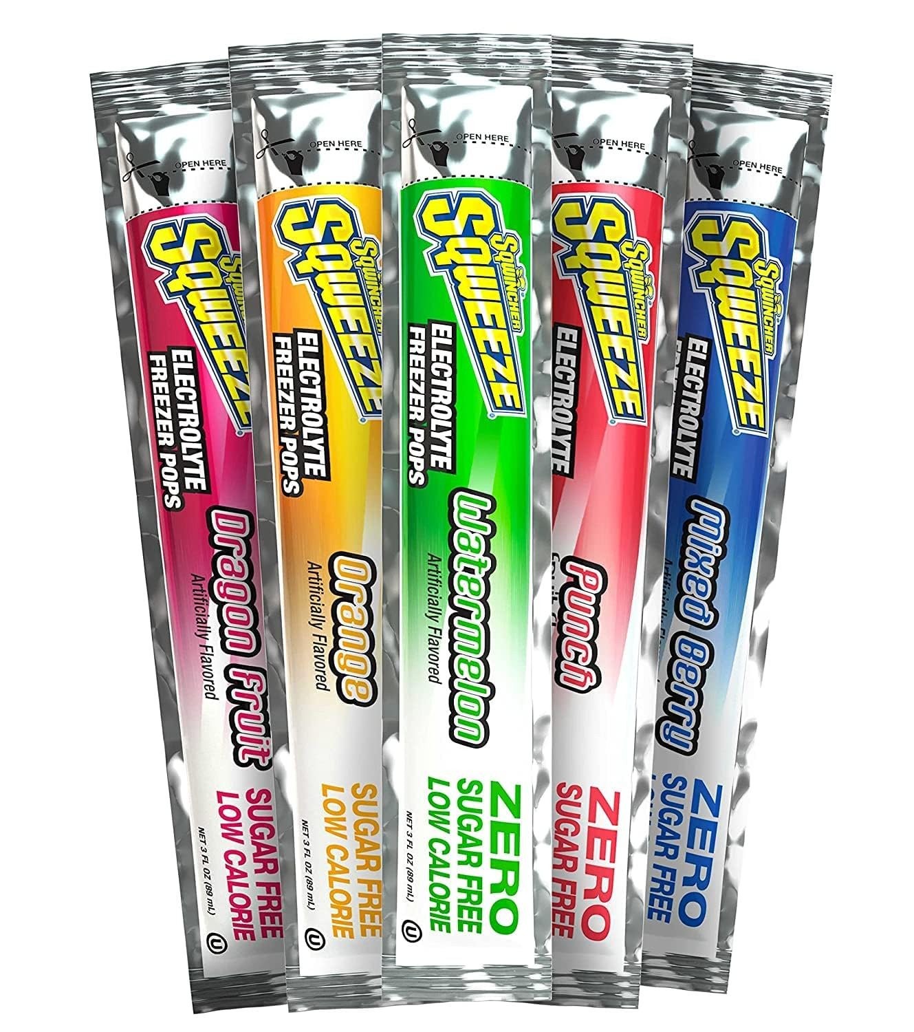 Sqwincher Bundle: (50) Mango Zero Qwik Stiks (20oz Yield) & (50) Sqweeze…