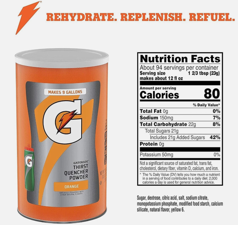 Gatorade Thirst Quencher Powder 76.5 oz Sports Drink Mix Choose Your Flavor