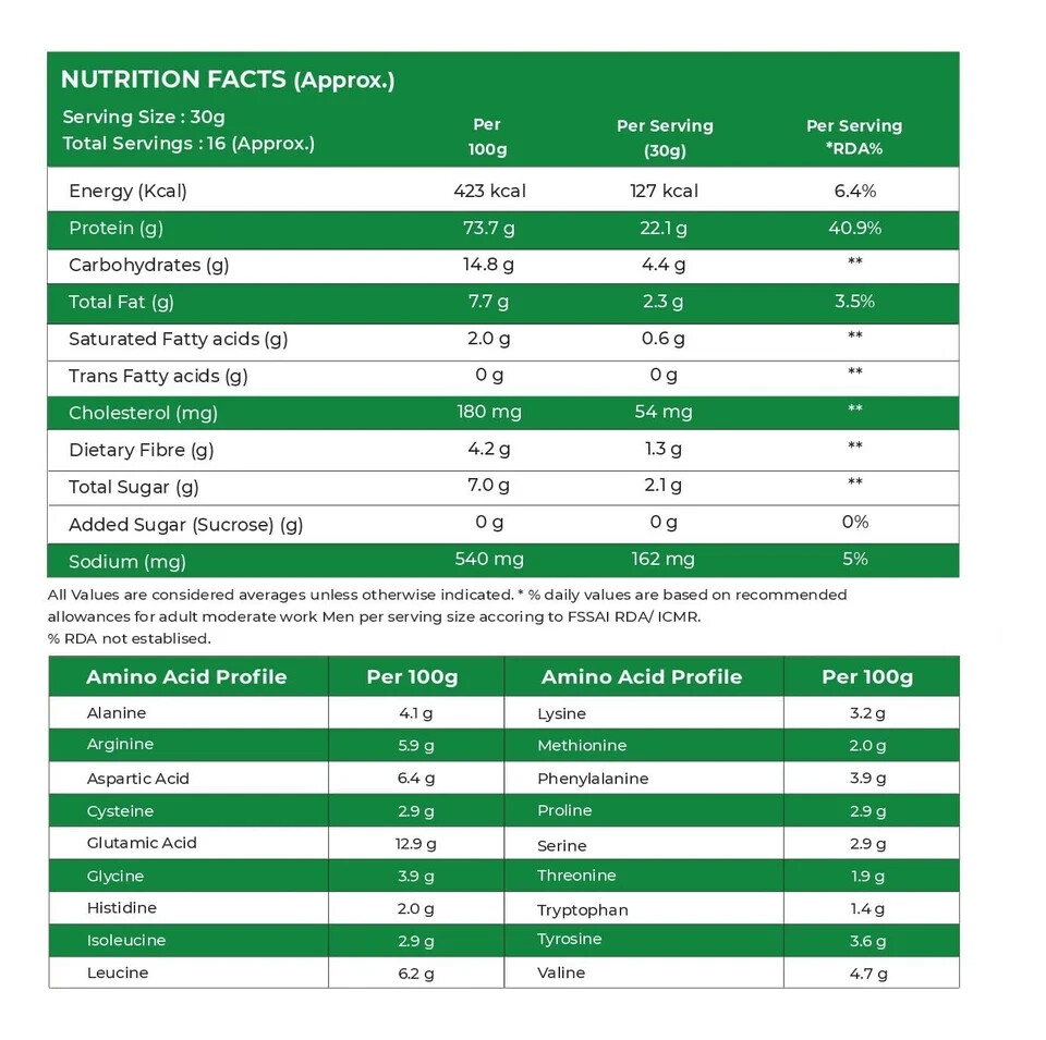 NATURALTEIN – Vegan Plant (Rice & Pea) Based Protein Powder – Chocolate Flavour