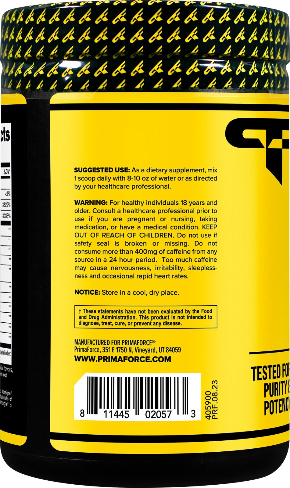 Primaforce Pre-Workout Complex Powder (30 Servings) – Watermelon Candy Flavor