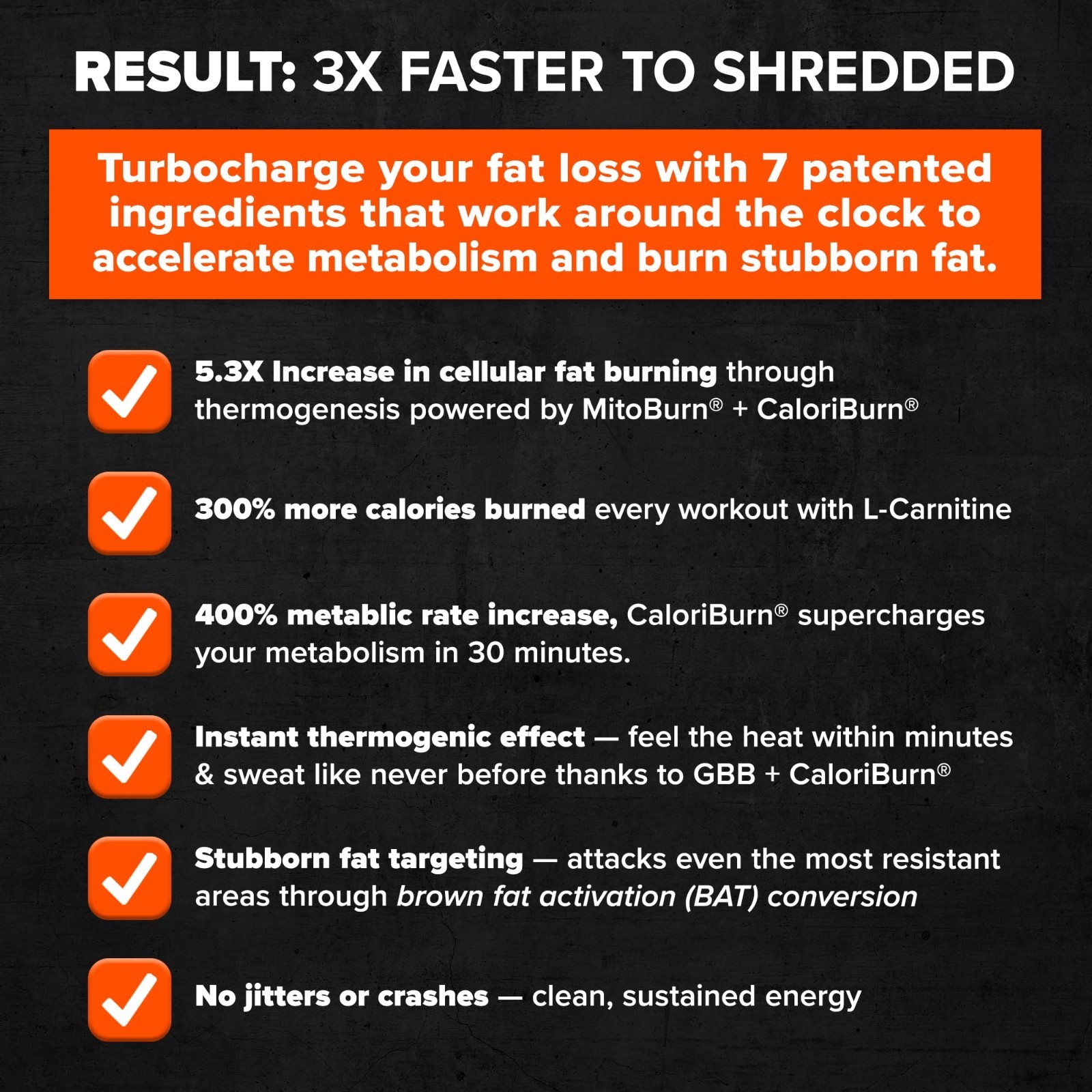 Stubborn Fat Loss Stack – Thermogenic Pre Workout & Liquid L-Carnitine 2000mg –