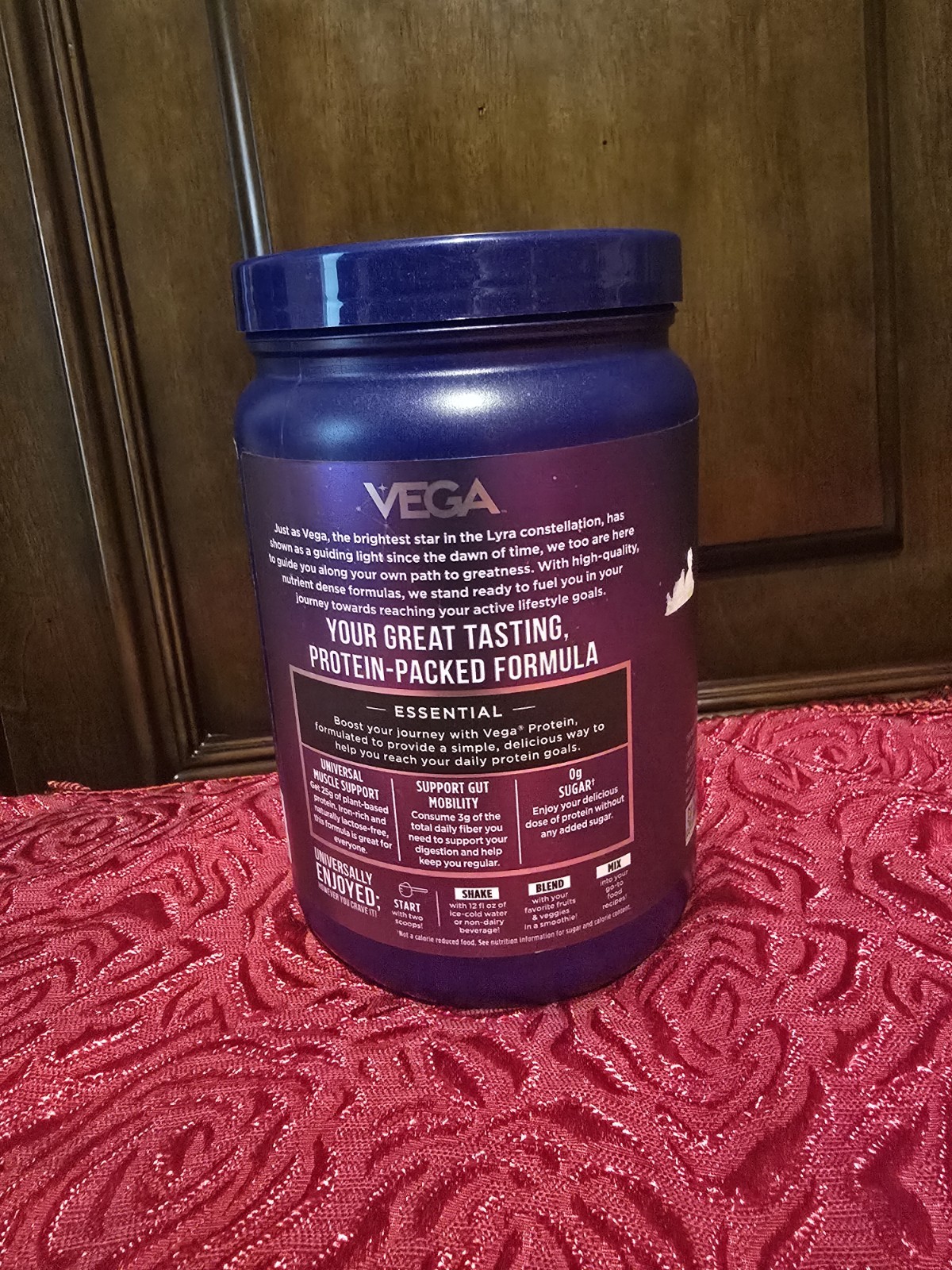 VEGA Plant-Based Protein Powder Creamy Vanilla 25g Vegan No Artificial Additives