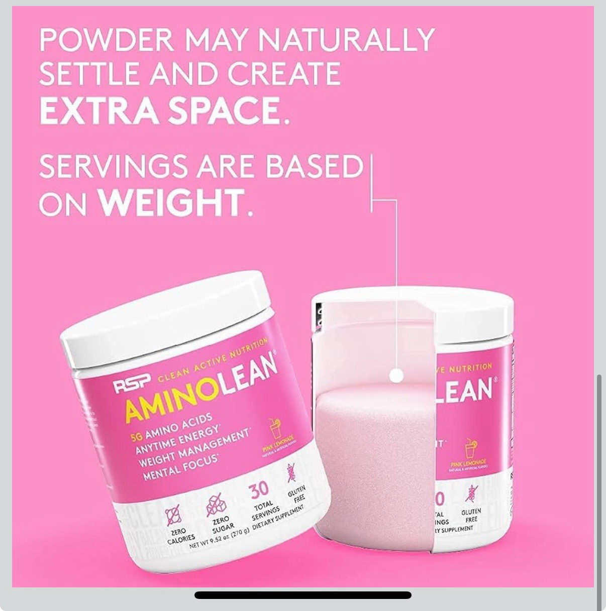 RSP Nutrition AminoLean Energy Pre Workout Powder 5g Vegan Amino Acids Exp 03/27