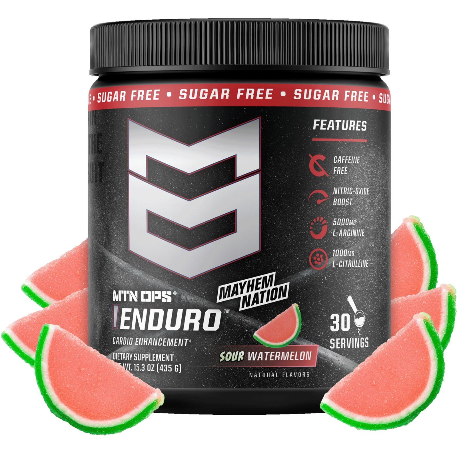 Zero Sugar Pre Workout Powder – Stimulant Free, Caffeine Free, L Arginine & Citr
