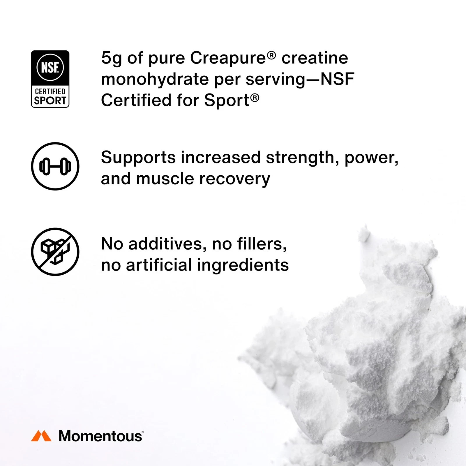 Momentous Creatine Lemon Monohydrate Powder – Creapure Creatine Powder – Supp…