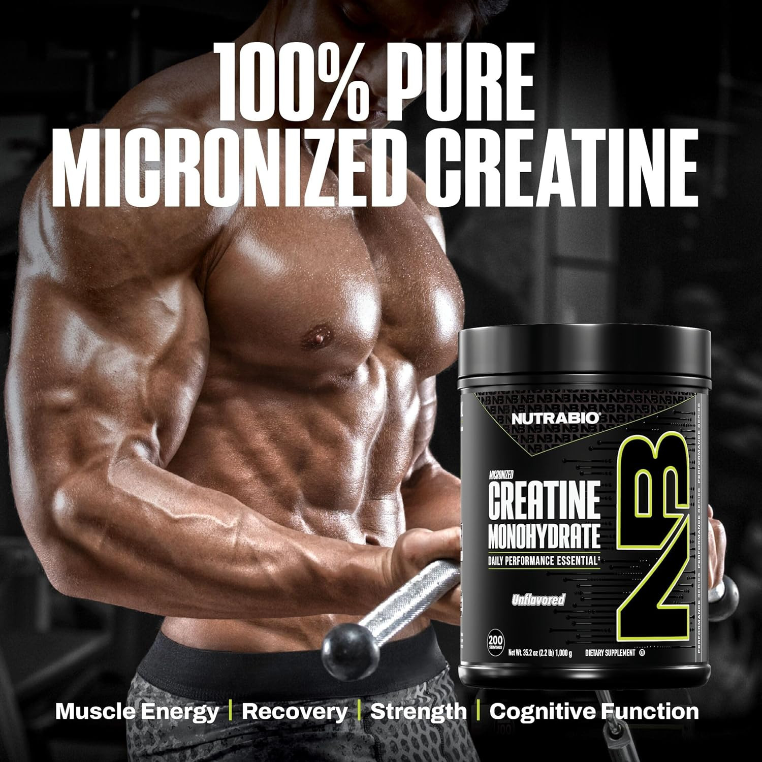 Pure Micronized Creatine Monohydrate Powder Supplement, Unflavored, (1000 G) – S