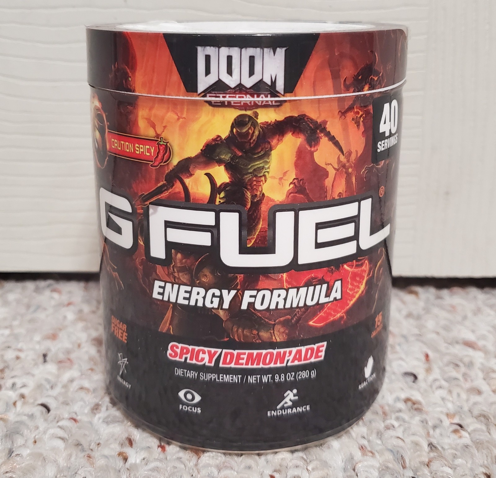 GFuel Doom Eternal Inspired Spicy Demona’de (Lemonade) DISCONTINUED TUB