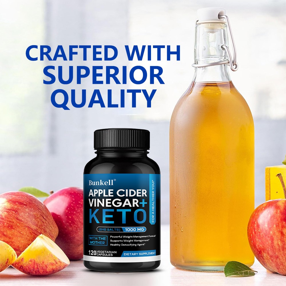 Apple Cider Vinegar BHB Salts Supplement Diet Pills Unisex Support Appetite