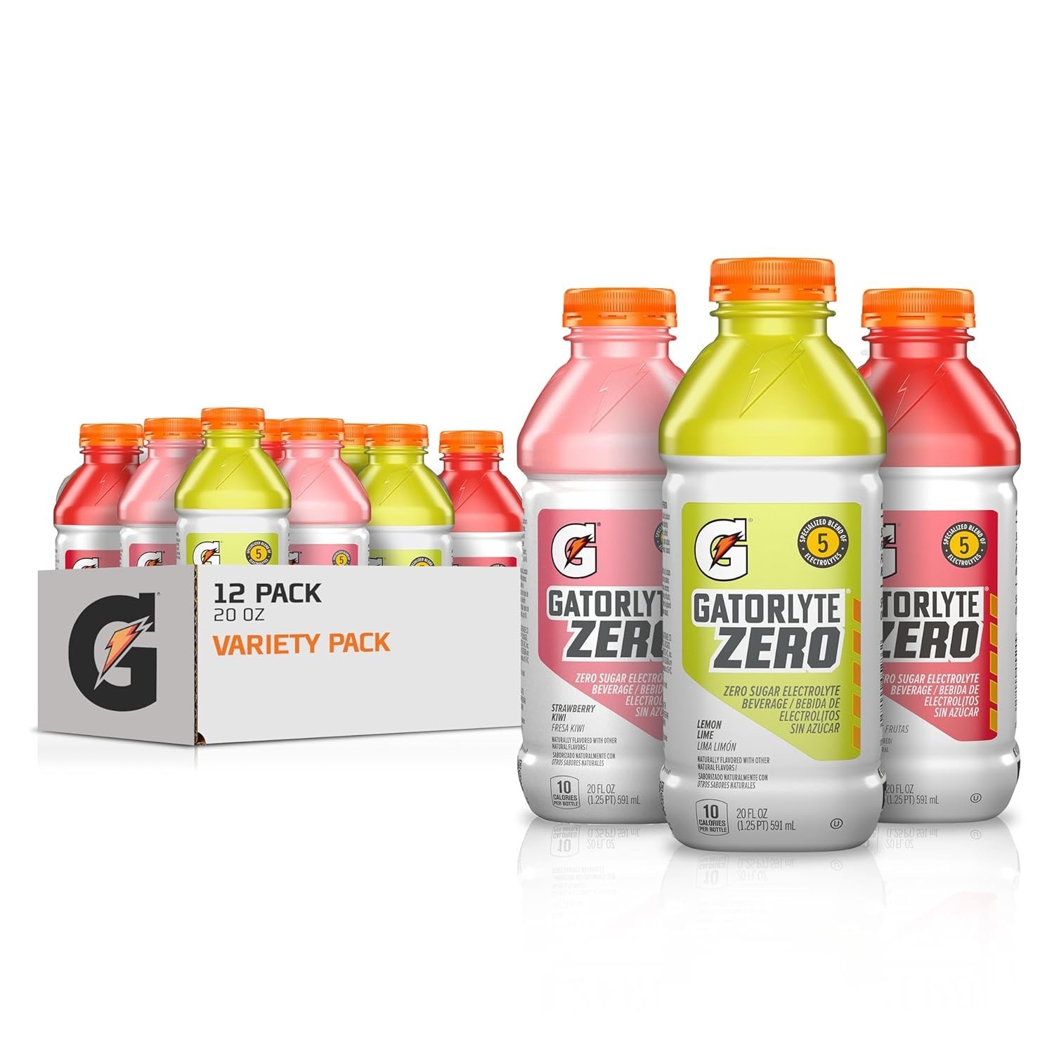 Hydrate Naturally: Gatorlyte Zero Electrolyte 12 Pack – Zero Sugar & Flavors