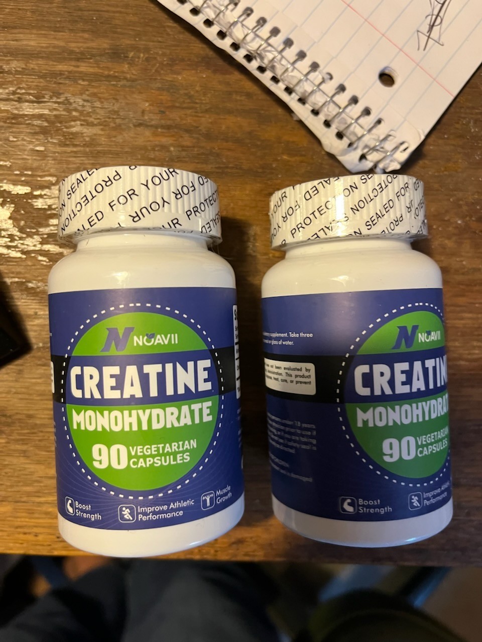 2 pack -Creatine Monohydrate 90 Vegetarian Capsules Exp 7/26