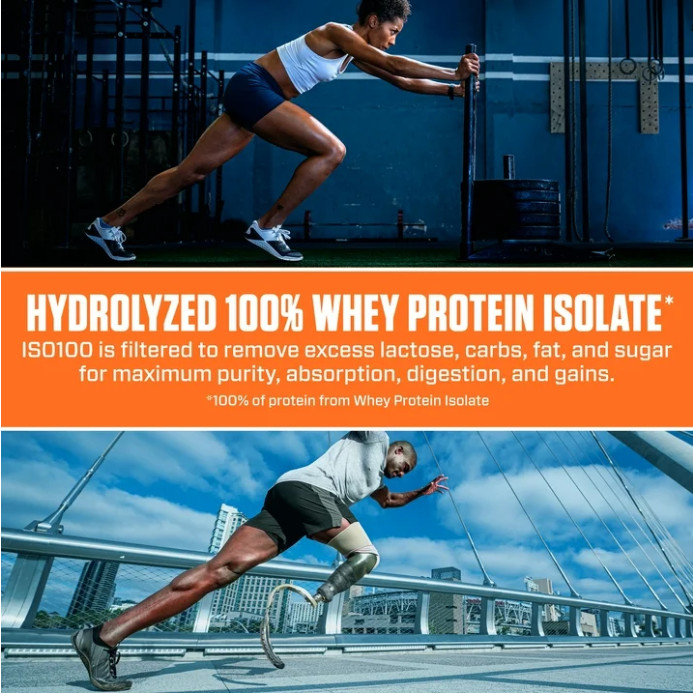 Dymatize ISO100 Hydrolyzed Whey Isolate, Dunkin’ Cappuccino, 20 Servings