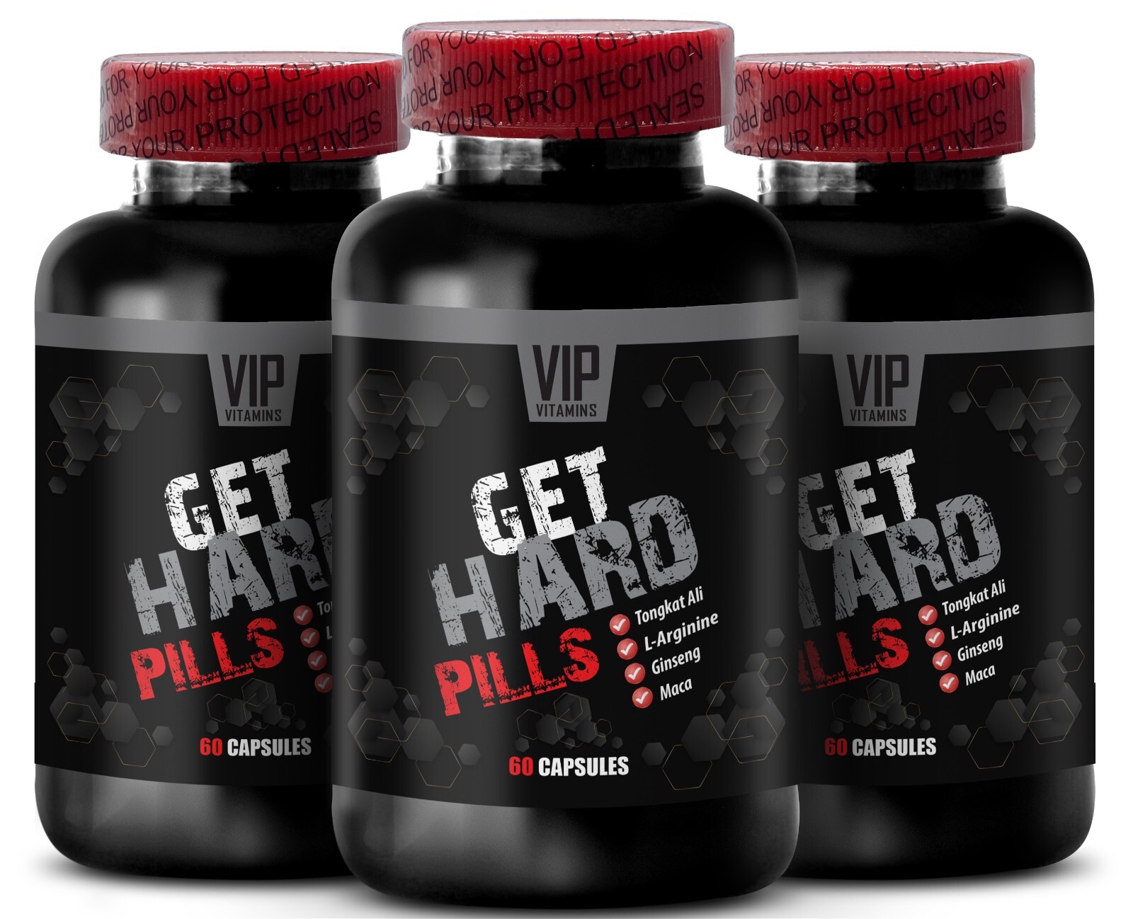 Strength Formula – GET HARD PILLS – Natural Drive 3 Bottles 180 Capsules