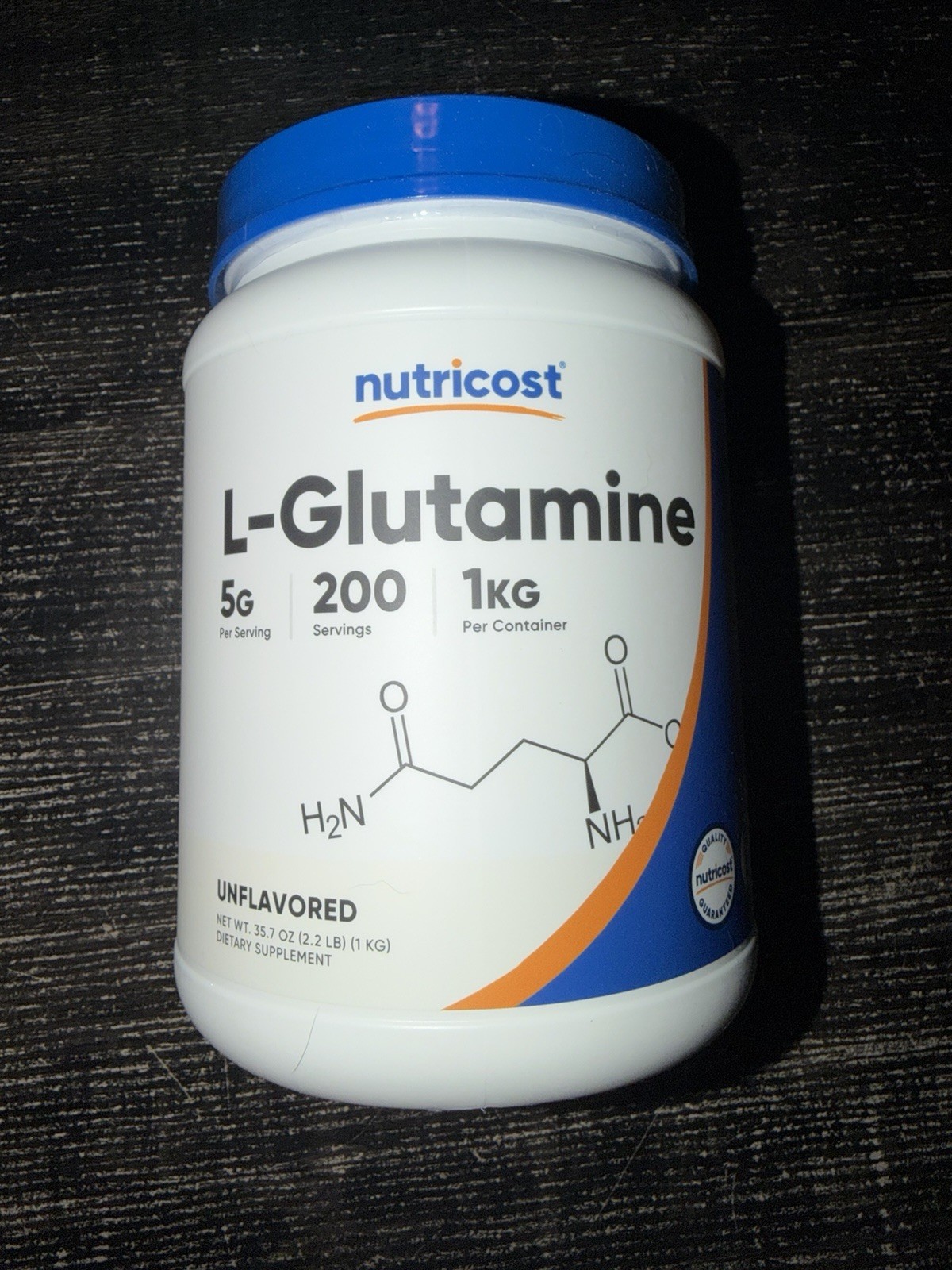 Nutricost L-Glutamine Powder 1 KG – Pure L Glutamine – 5000mg per Serving