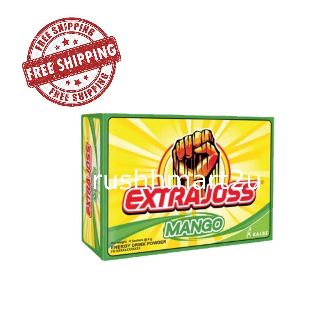 EXTRA JOSS Mango Flavor 10 Box (60 Sachets) Energy Drink Powder FREE SHIPPING