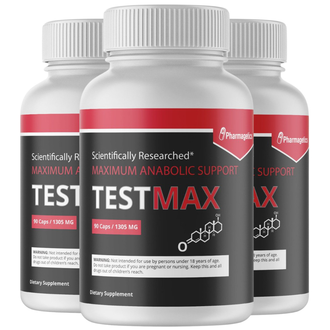 TestMax – Testosterone Booster – 3 Bottles – 270 Capsules