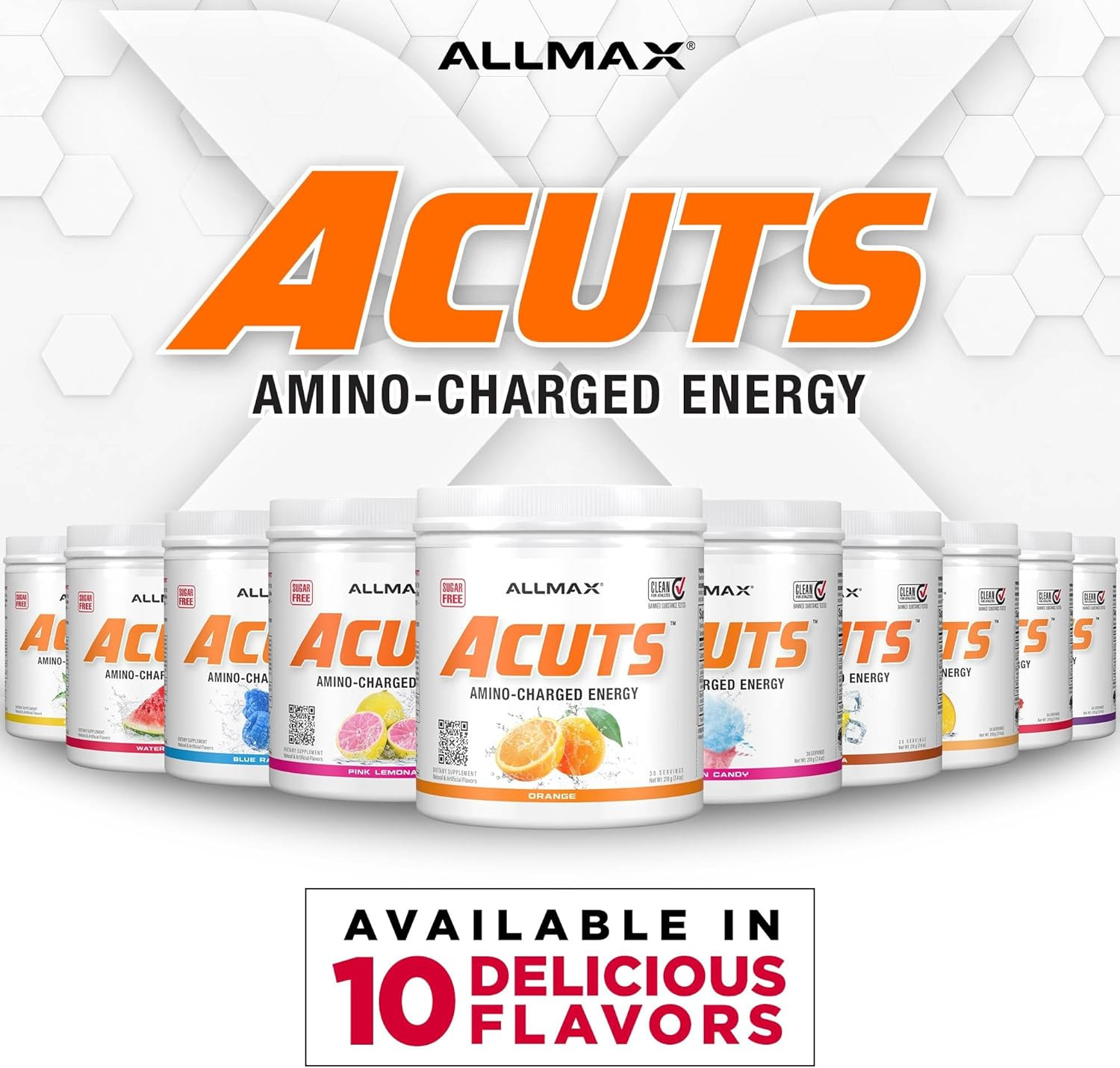 ACUTS Amino Energy Powder with Amino Acids Supplement, Pina Colada, 30 Servings,