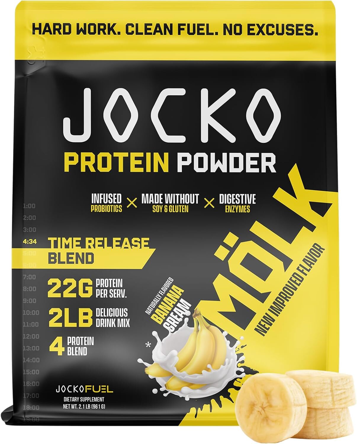 Jocko MOLK Whey Casein Protein Blend Powder 22g Protein 2lb Tubs Pick Flavor New