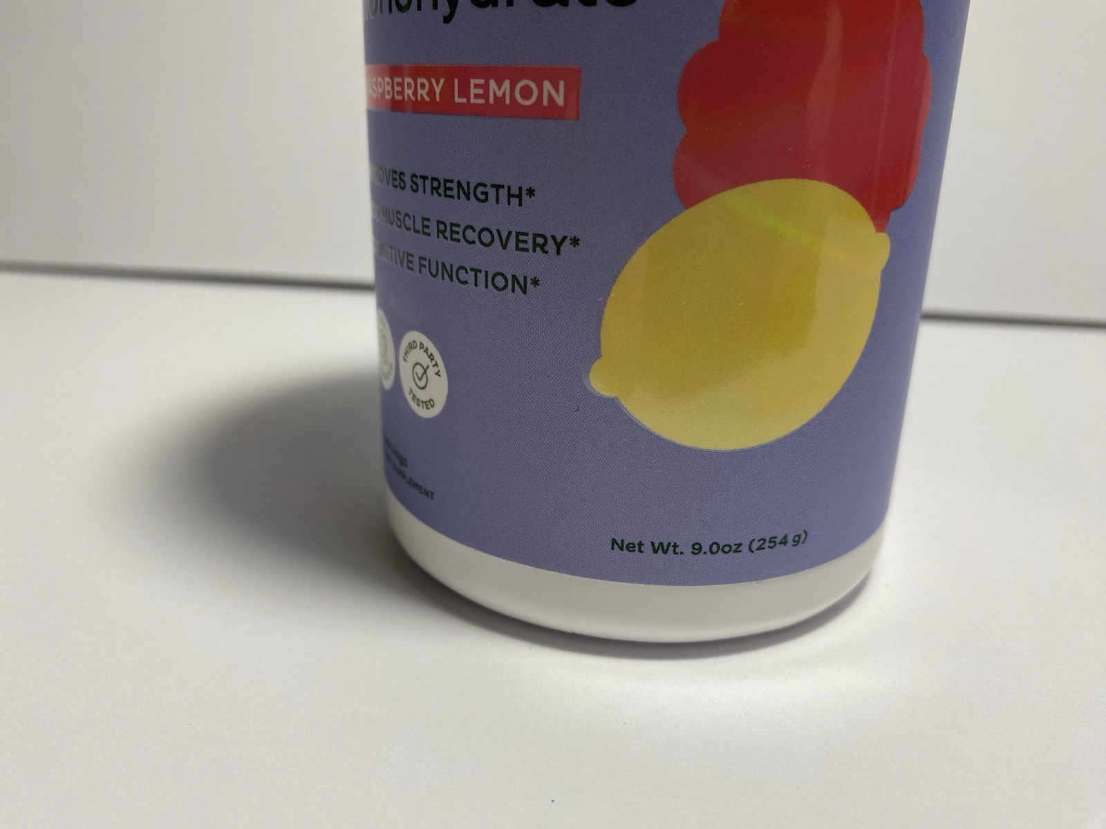 Bloom Nutrition Creatine Monohydrate Powder, Raspberry Lemon Flavor, 40 Servings