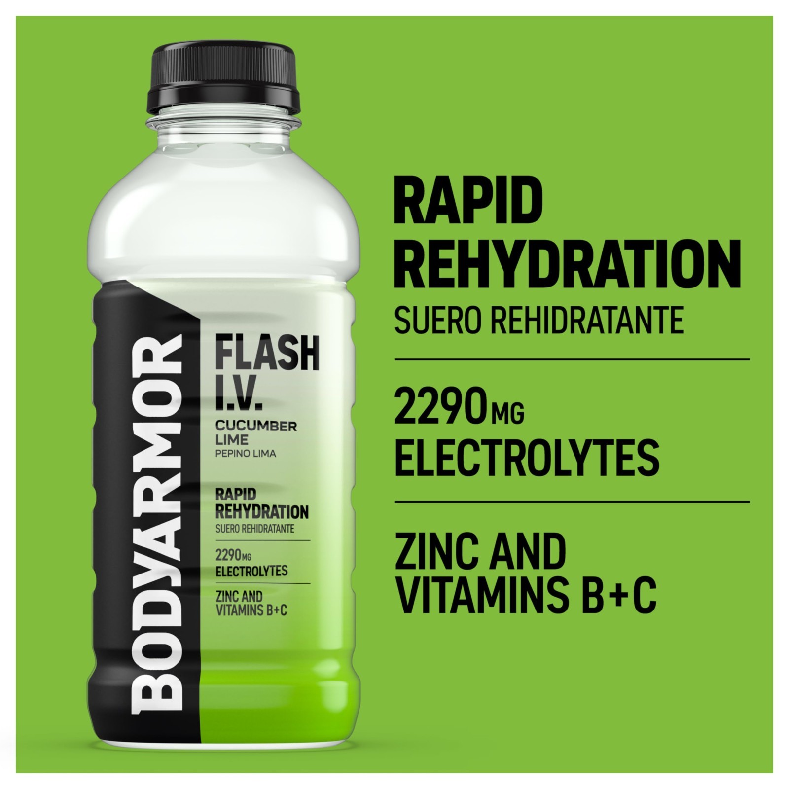 Electrolyte Hydration Drink with Coconut Water, Cucumber Lime Flavor, 20 Fl Oz,