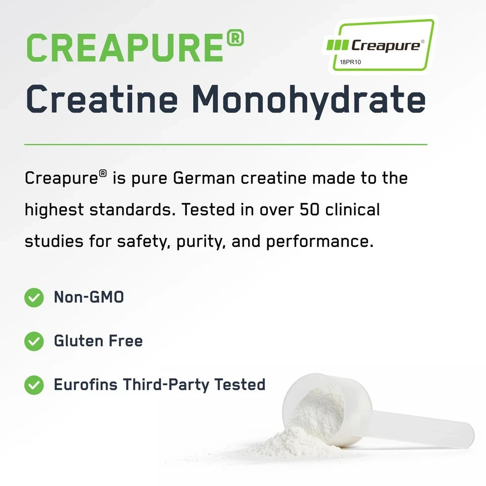 Creapure Creatine Monohydrate Powder, Unflavored German Creatine Powder for …