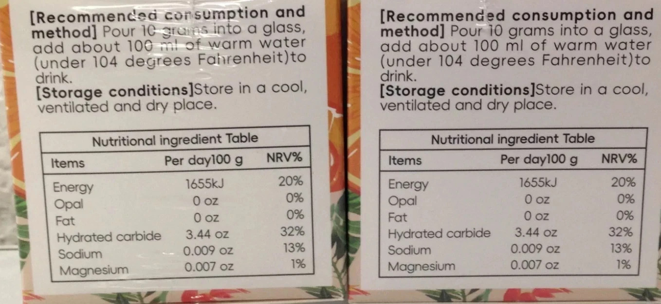 Orange Flavour Electrolytes Powder 4.41 oz Sugar-Free Gluten-Free – 2 Pack