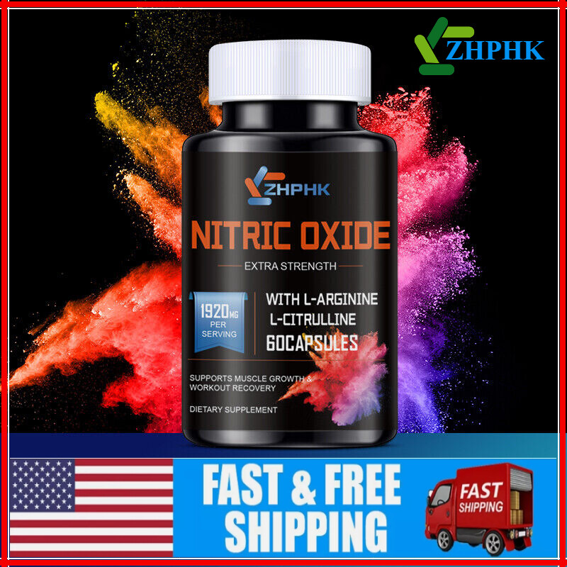 Nitric Oxide Booster Supplement for Blood Circulation and Flow,Endurance 60ct